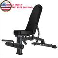 Adjustable Foldable Weight Bench with Caster Wheels – image 1
