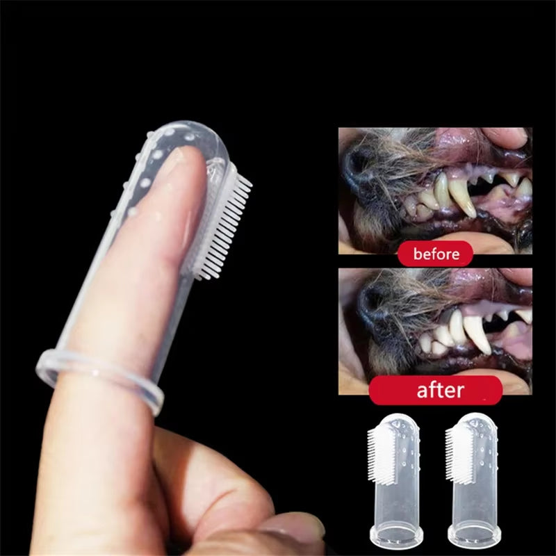 Soft Silicone Finger Toothbrush for Dogs & Cats – image 3