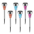 Solar Pathway Lights, 6-Pack, IP44 Outdoor Landscape Garden Lights