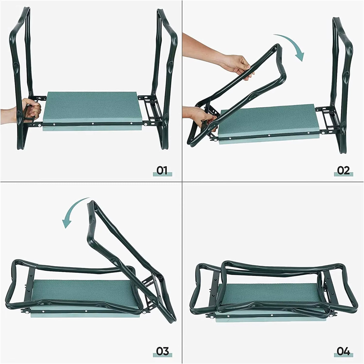 Garden Kneeler and Seat - Folding Bench with EVA Pad and Tool Pouch – image 7