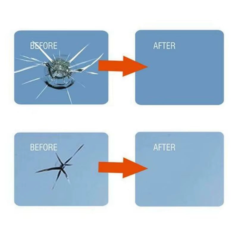 Windshield Chip Repair Kit - Auto Glass Resin Crack Repair Tool