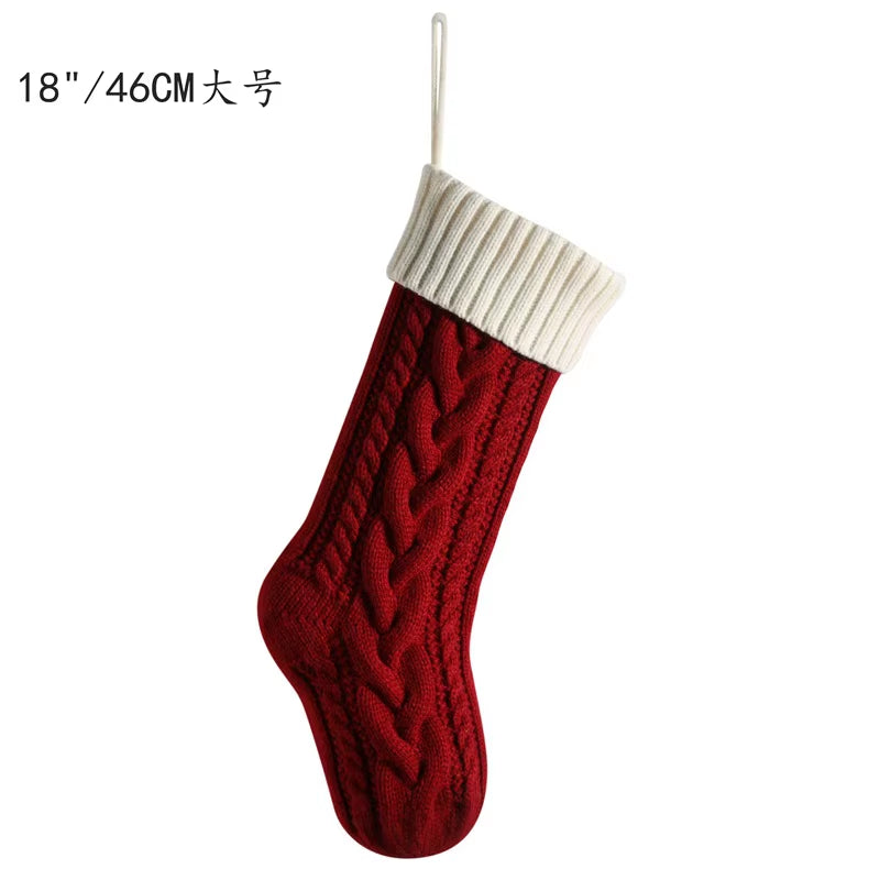 Knitted Christmas Stocking - Large 18 Inch Hanging Stocking – image 9