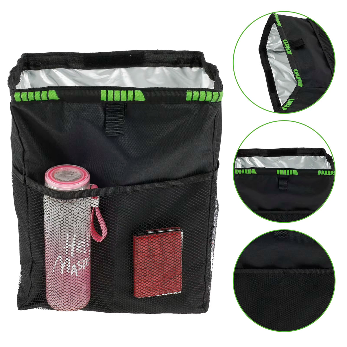 Leak-Proof Car Trash Can with Tissue Holder – image 5