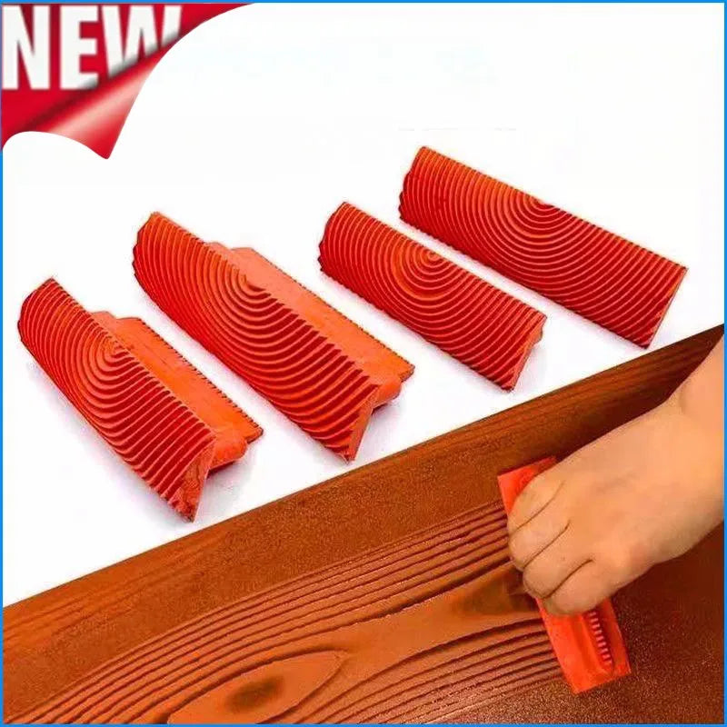 Wood Grain Texture Roller - Wall Painting Embossing Tool
