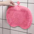 Silicone Shower Foot & Back Scrubber Mat - Non-Slip Exfoliating Bath Brush