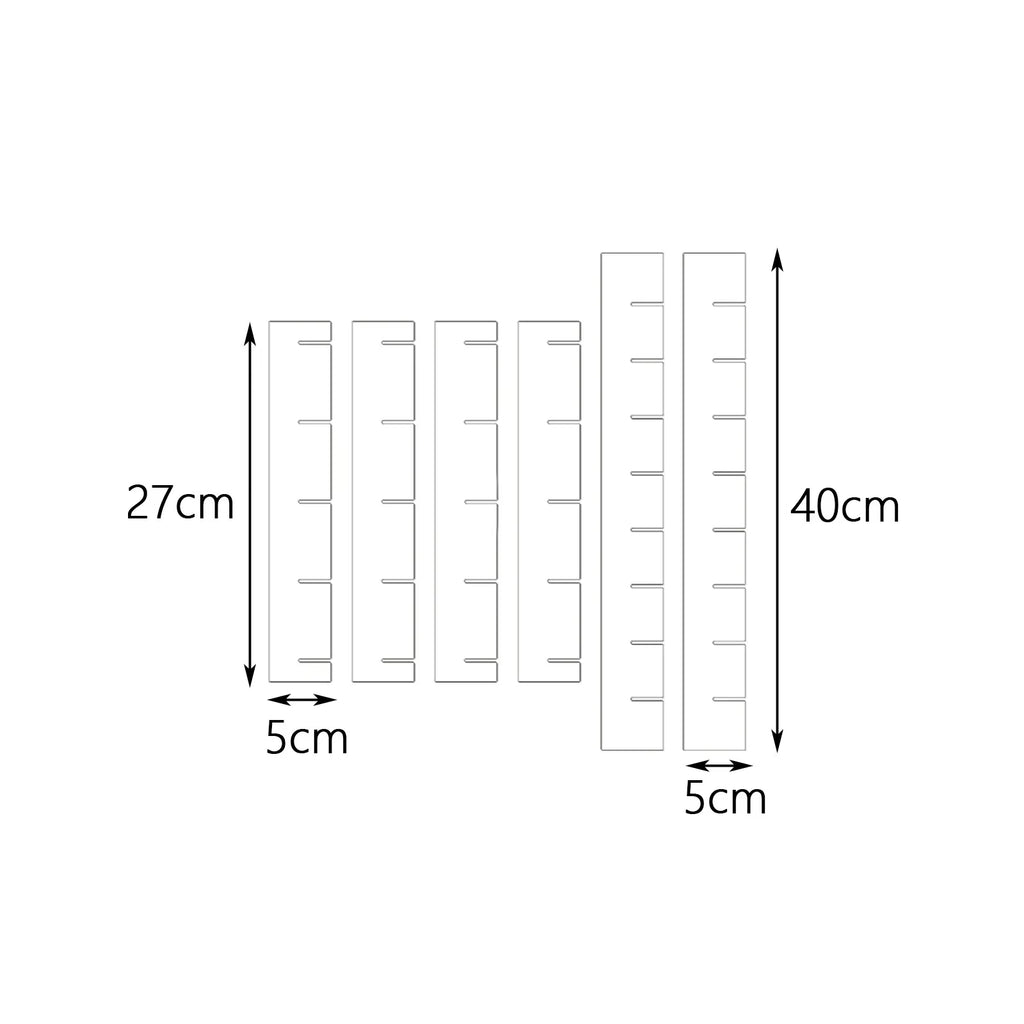 Acrylic Drawer Dividers 6 Piece – Clear Drawer Organizer Set – image 2
