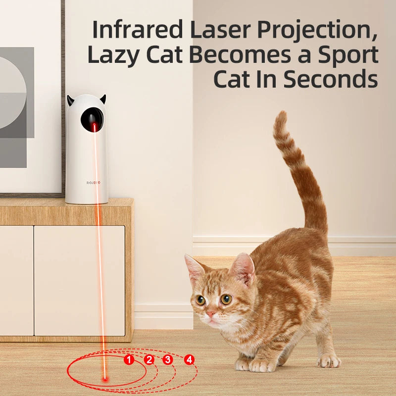 Interactive Cat Laser Toy, Automatic LED Teaser for Indoor Cats – image 3
