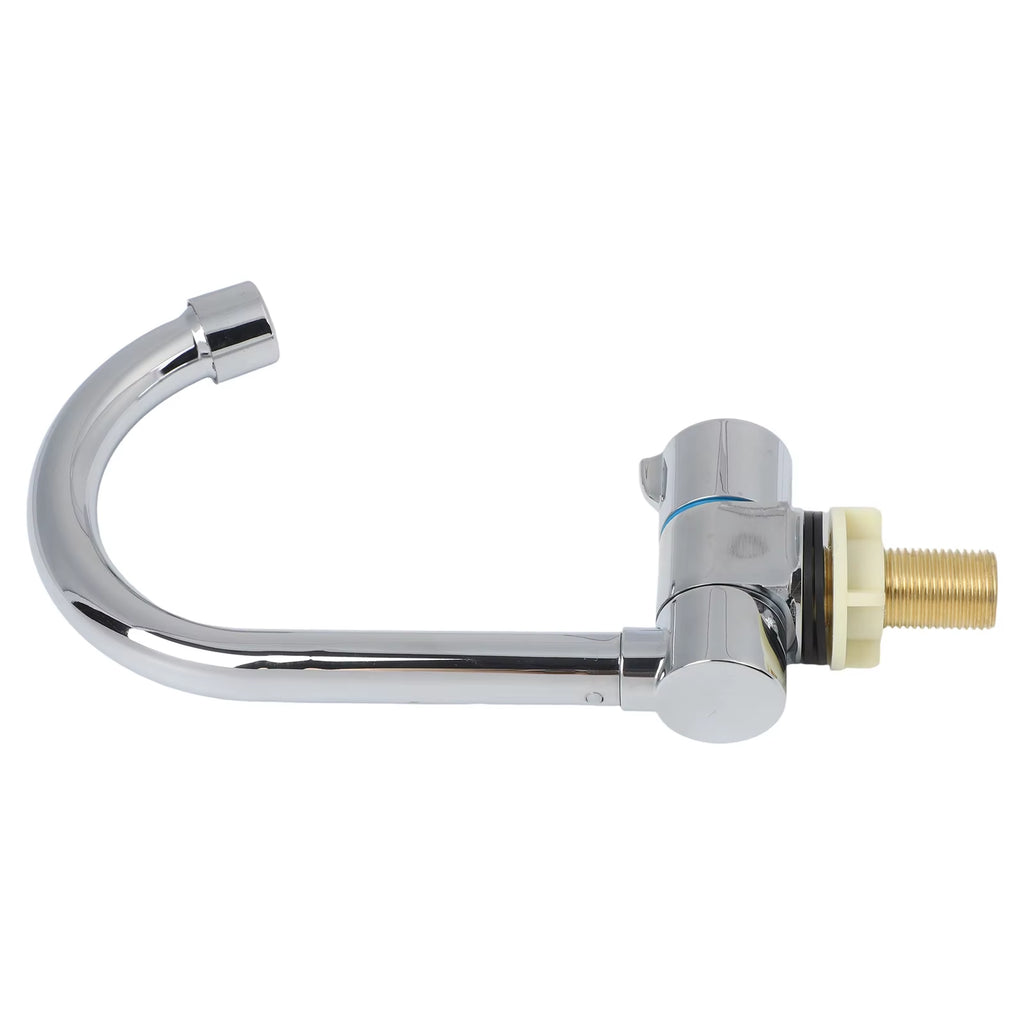 RV Folding Faucet, 360 Degree Swivel Stainless Steel Cold Water Tap – image 6