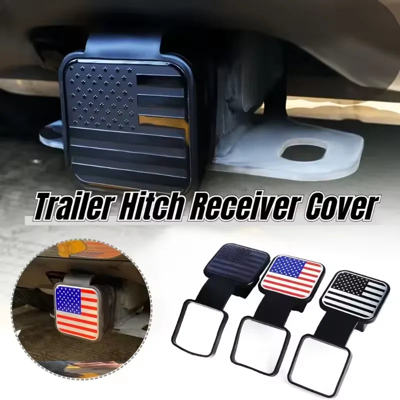 Trailer Hitch Cover – 2 in Receiver Plug with Metal Badge – image 3