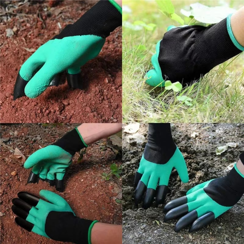 Garden Gloves with Claws - Digging & Planting Work Gloves