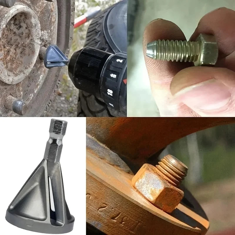 Deburring Chamfer Tool, Drill-Mounted External Edge Trimmer – image 4