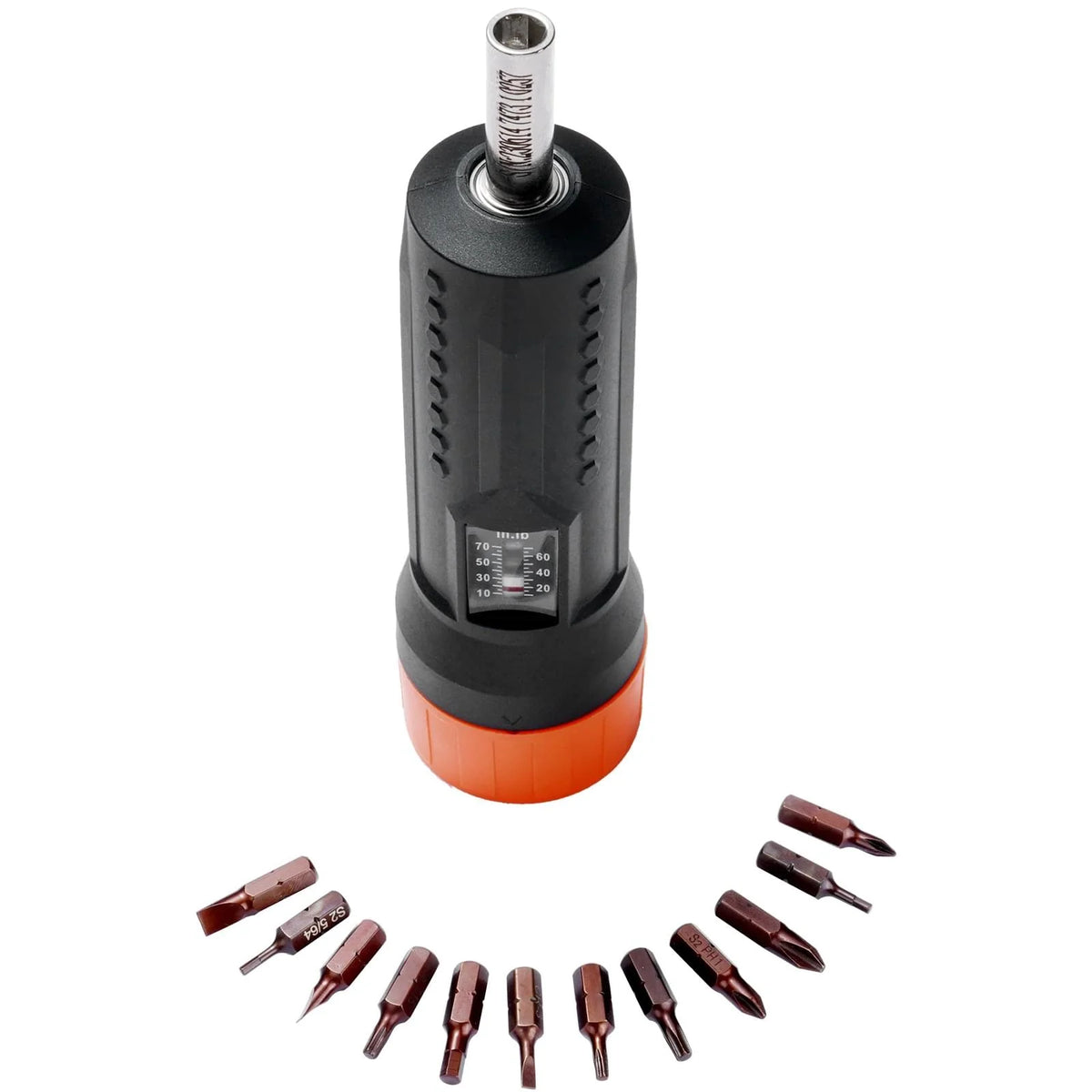 Torque Screwdriver Set 10-70 In-lbs with 12 Bits and Case – image 3