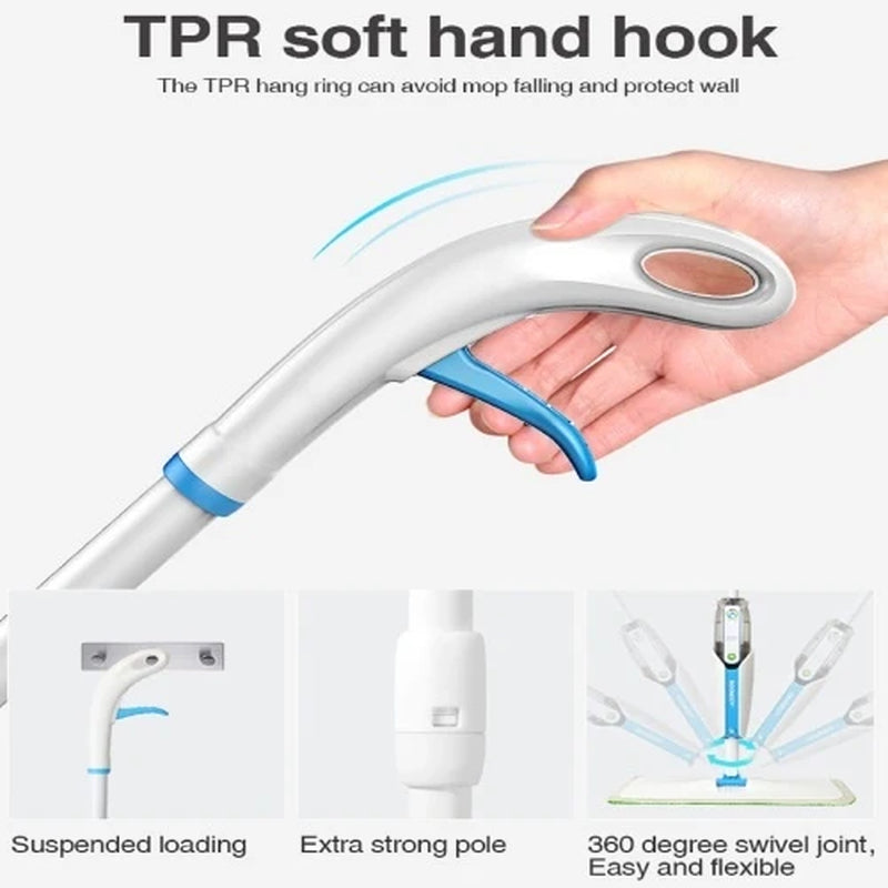 Spray Mop for Floors - Microfiber Mop with 300 ml Refillable Bottle – image 4