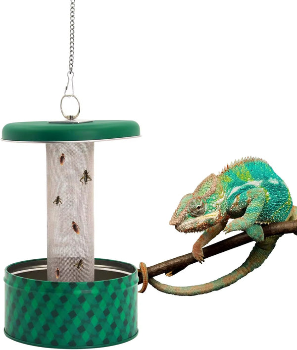 Hanging Reptile Bug Bowl Feeder for Chameleons and Bearded Dragons