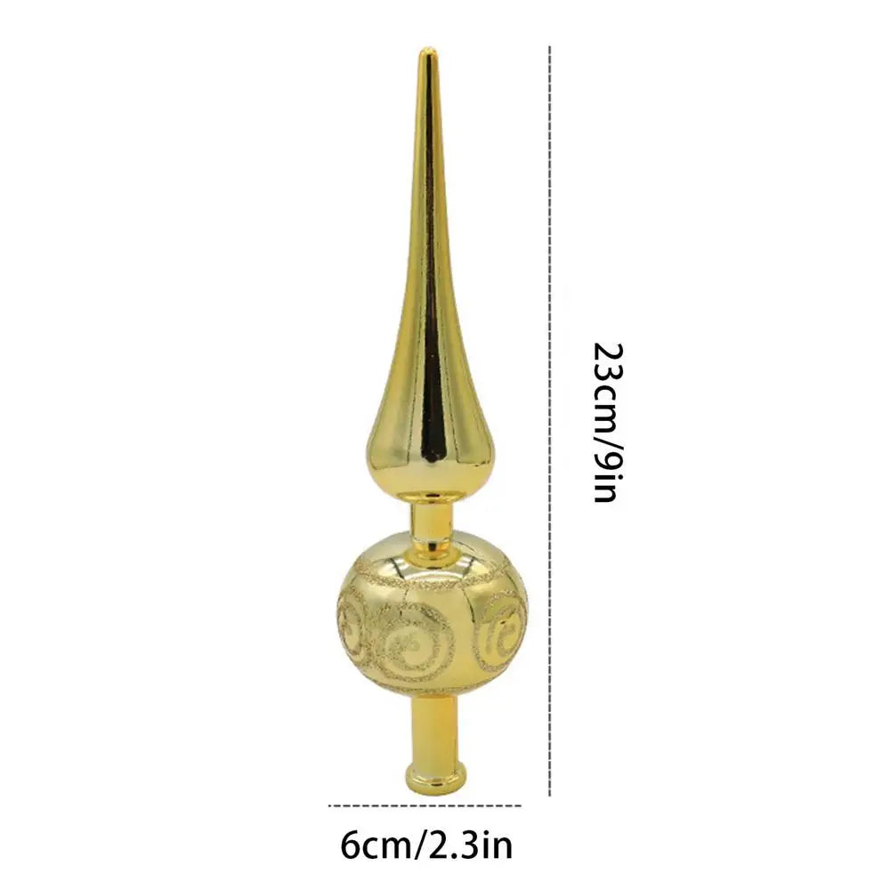Christmas Tree Topper Finial - Metallic Tree Top Decoration – image 9