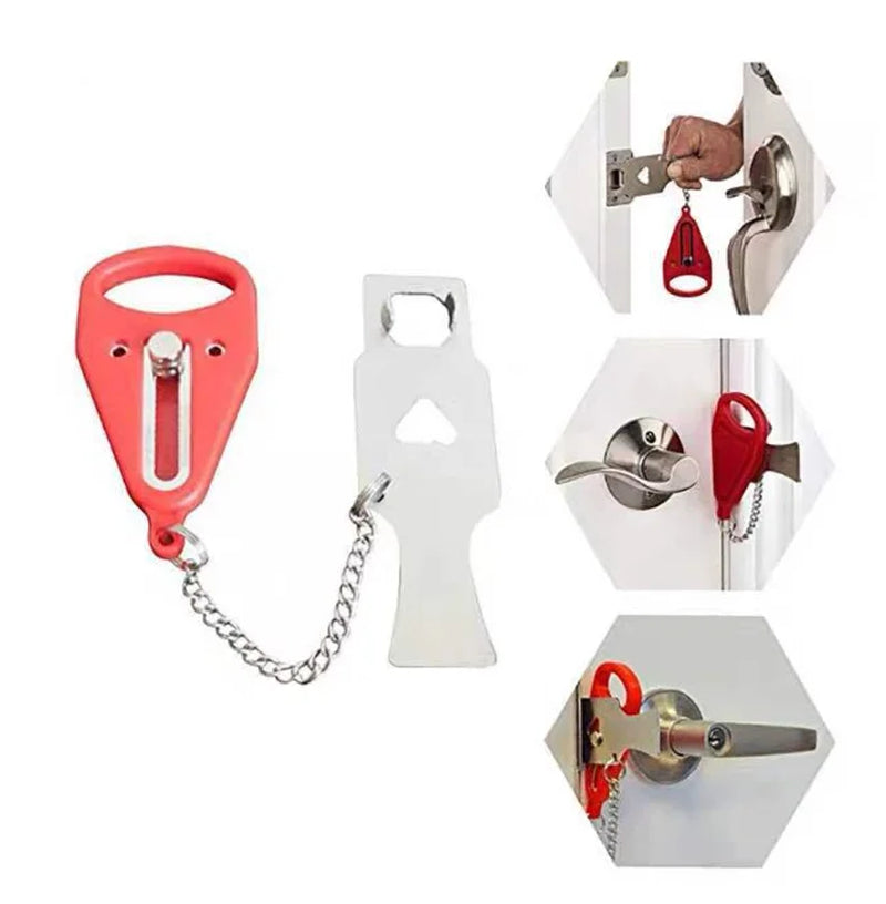 Portable Door Lock - Keyless Travel Lock for Hotels, Apartments & Dorms