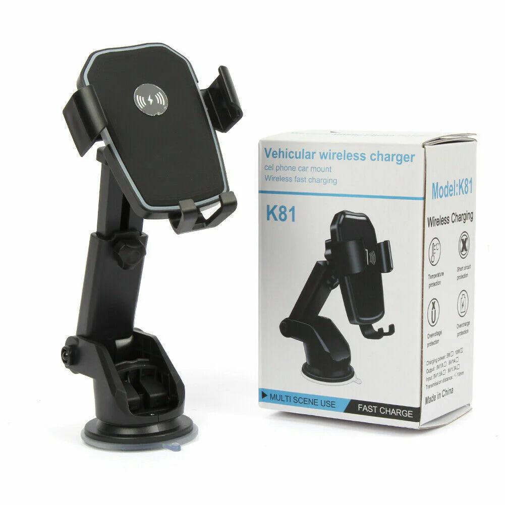 Wireless Car Charger Mount, Qi Fast Charging Phone Holder – image 3