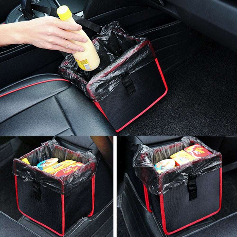 Car Storage Bag, Foldable Oxford Organizer & Trash Bin – image 2