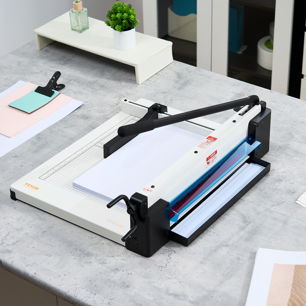 Heavy Duty Guillotine Paper Cutter, 17 Inch, 400 Sheet Capacity