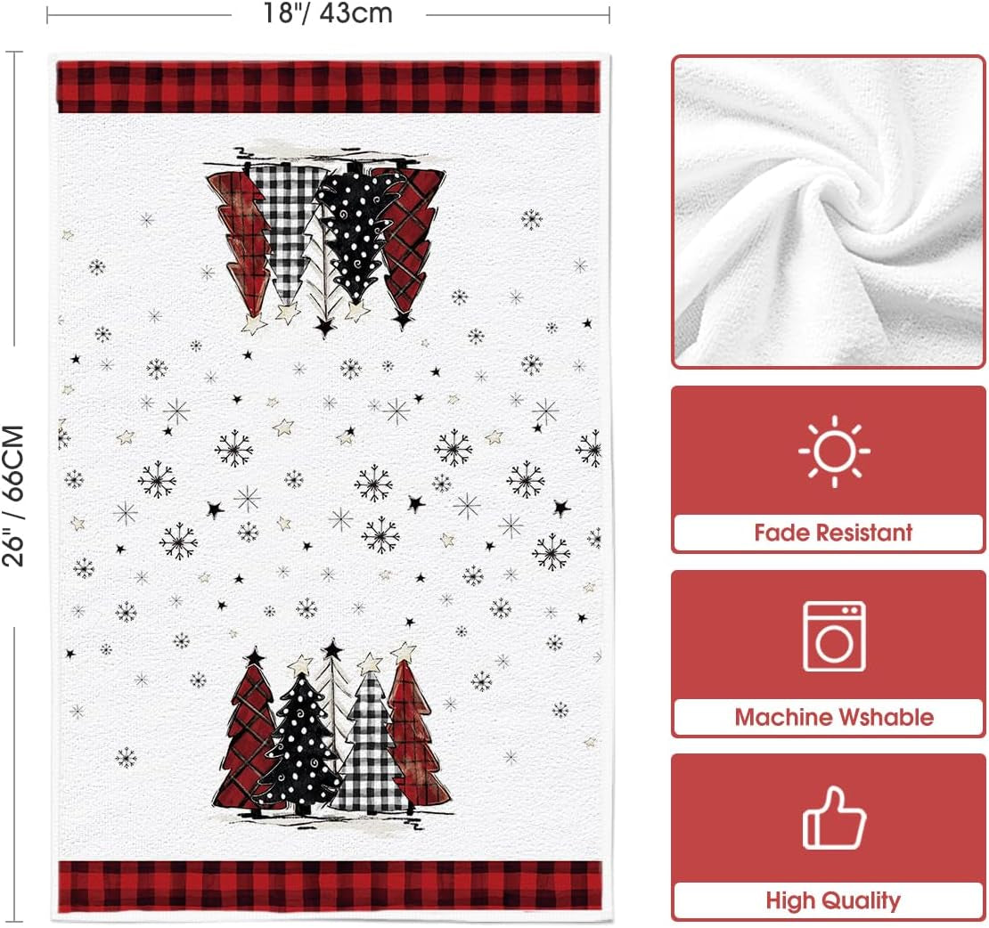Snowman Christmas Kitchen Towels, Set of 4, 18 x 26 in – image 6