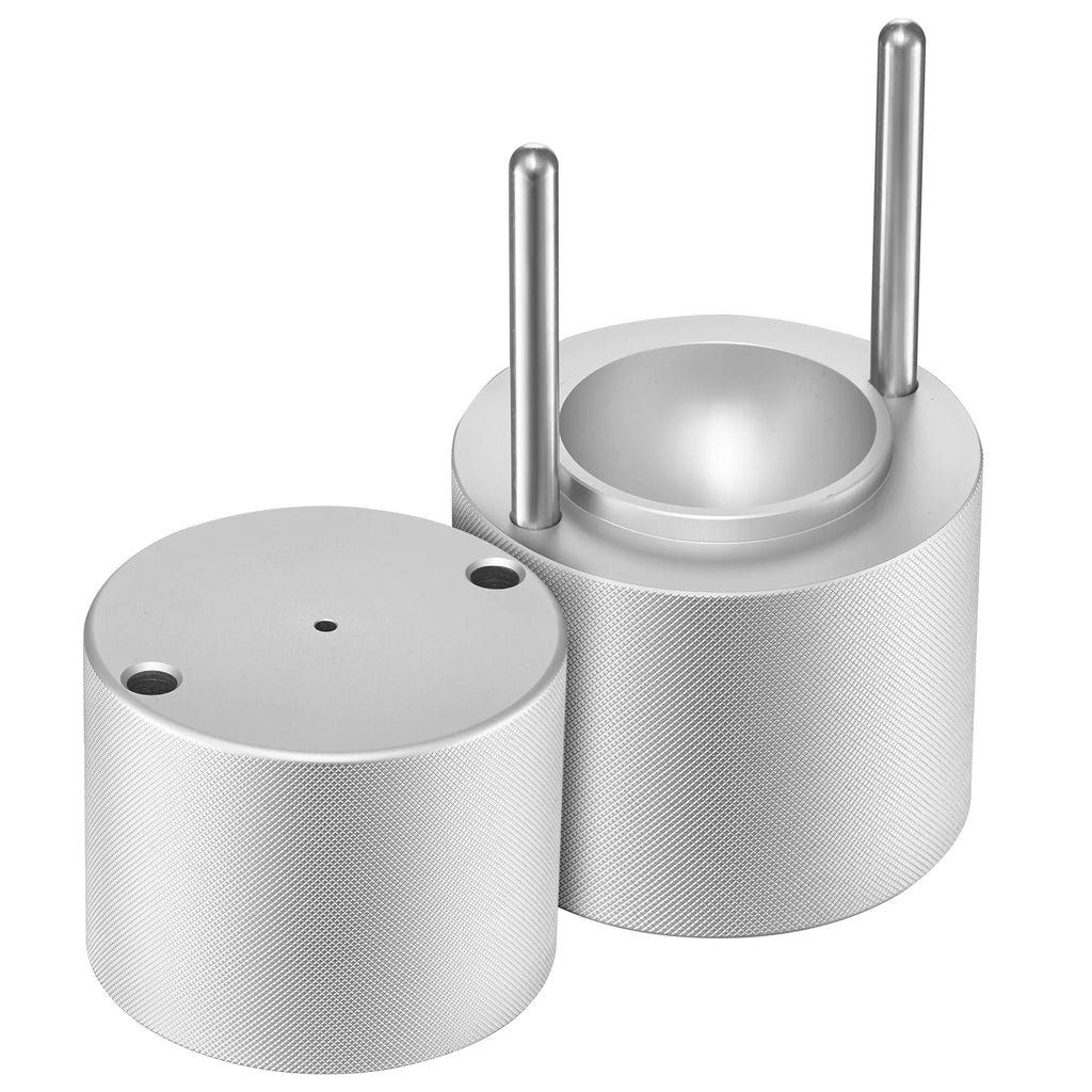 Ice Ball Press 2.1 in, Aluminum Ice Sphere Maker with Tongs and Tray – image 10