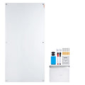 Magnetic Glass Whiteboard 72 x 36 in, Frameless Dry Erase Board