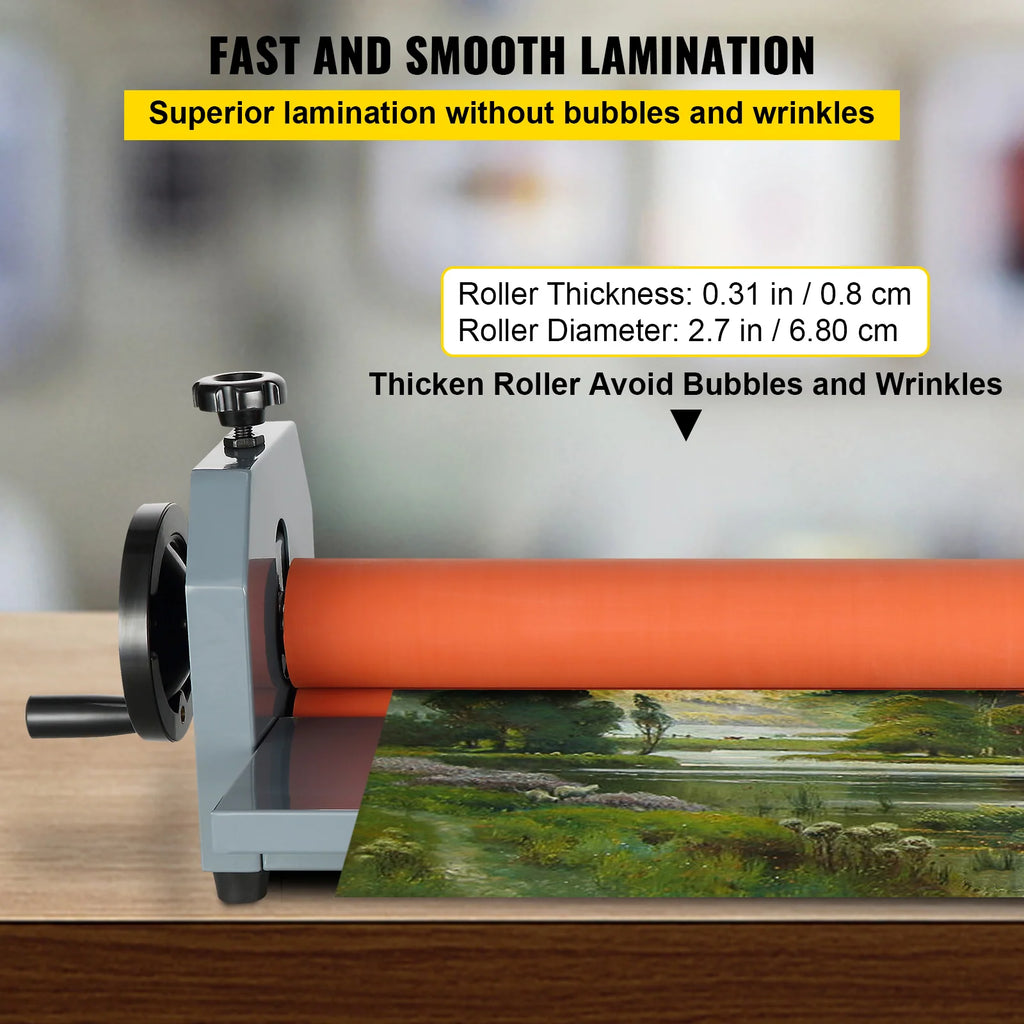 29.5 Inch Manual Cold Roll Laminator for Vinyl, Photo and Poster Film – image 3