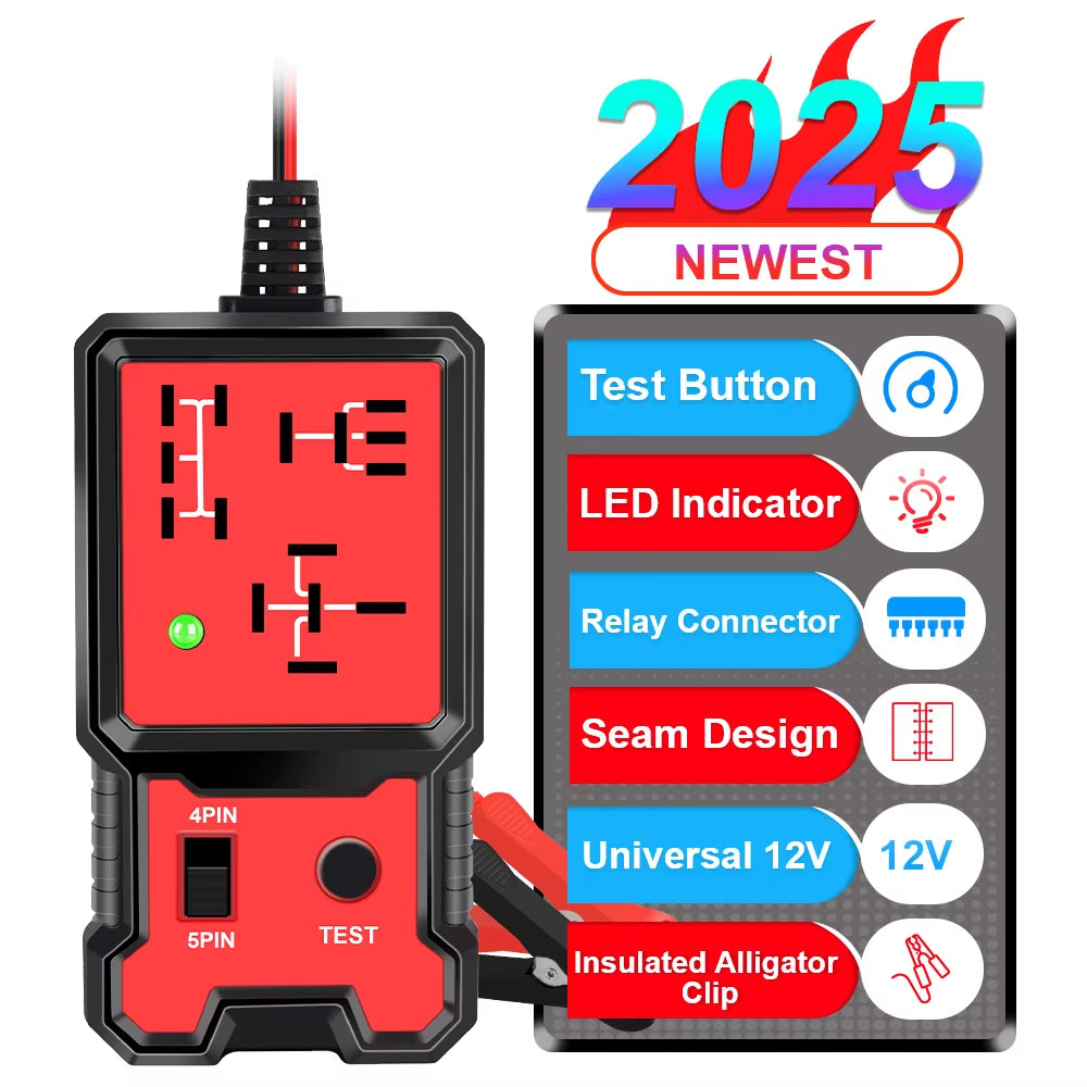 Automotive Relay Tester - 12V Car Battery & Circuit Checker