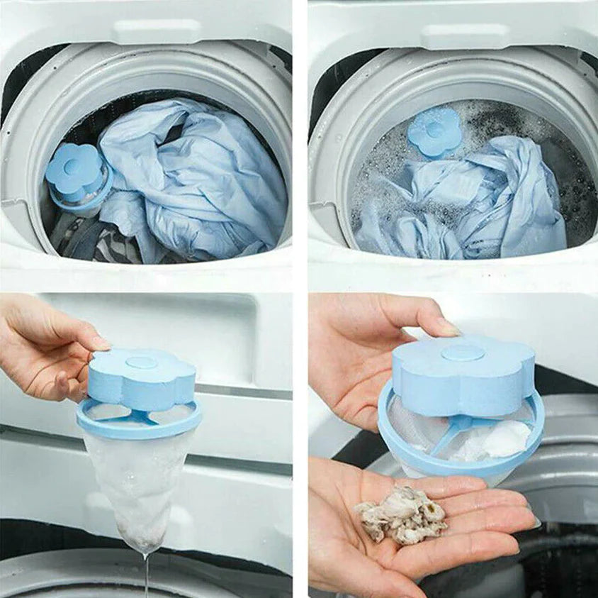 Washing Machine Lint Catcher – 2 Pack Floating Pet Hair Filter – image 5