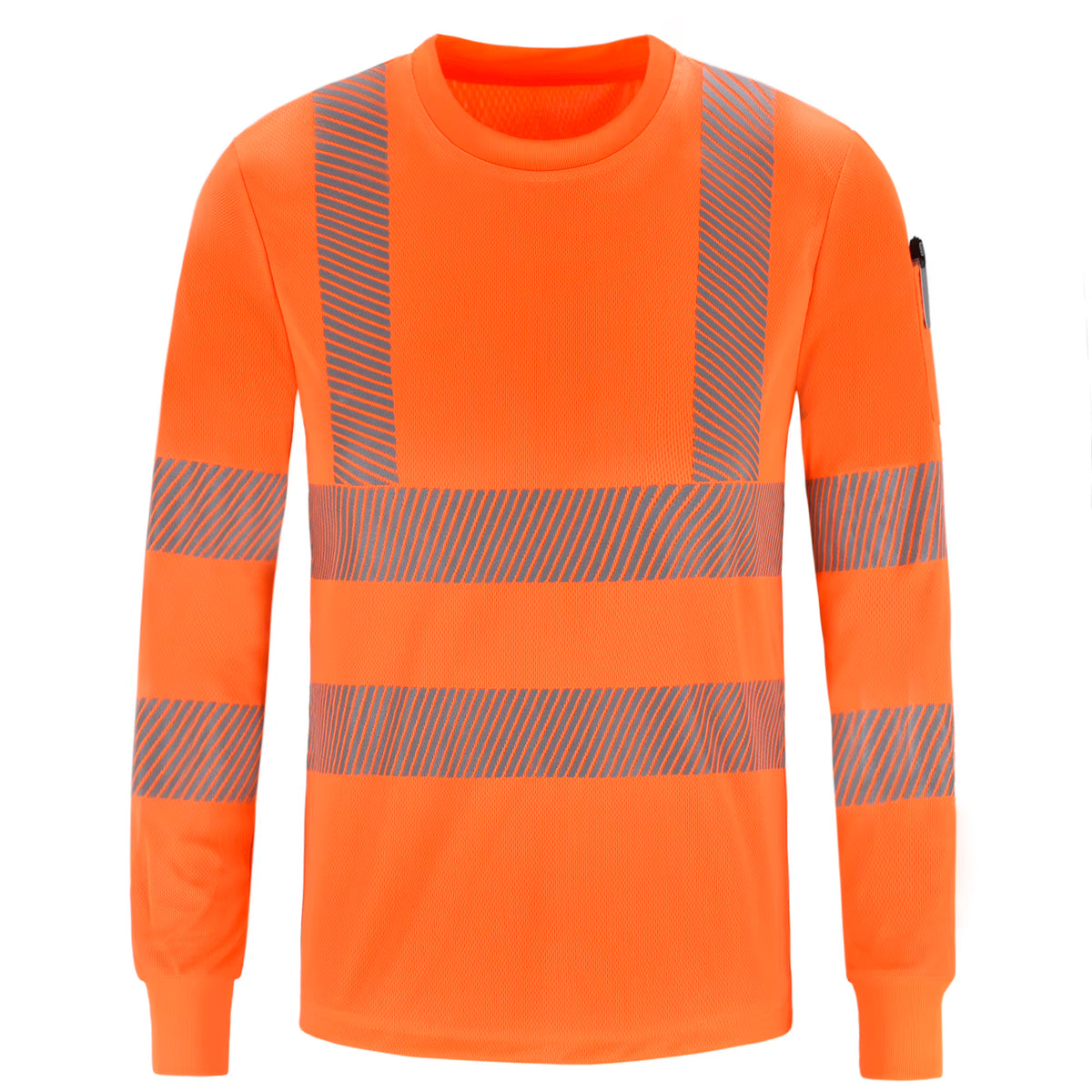 Workwear Hi-Vis Long Sleeve Safety Shirt with Reflective Tape – image 8