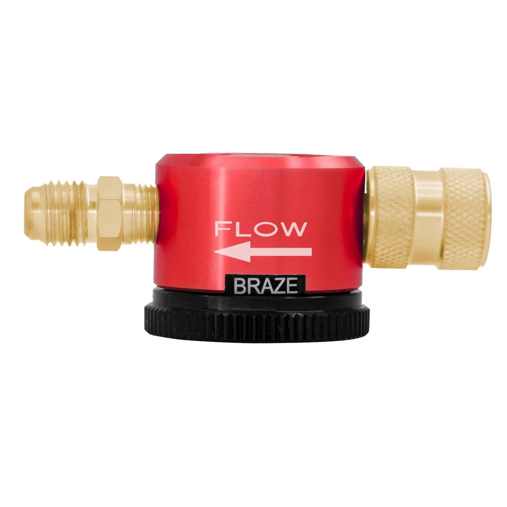 Nitrogen Purge Regulator for HVAC Brazing, 1/4 in Hose Fit