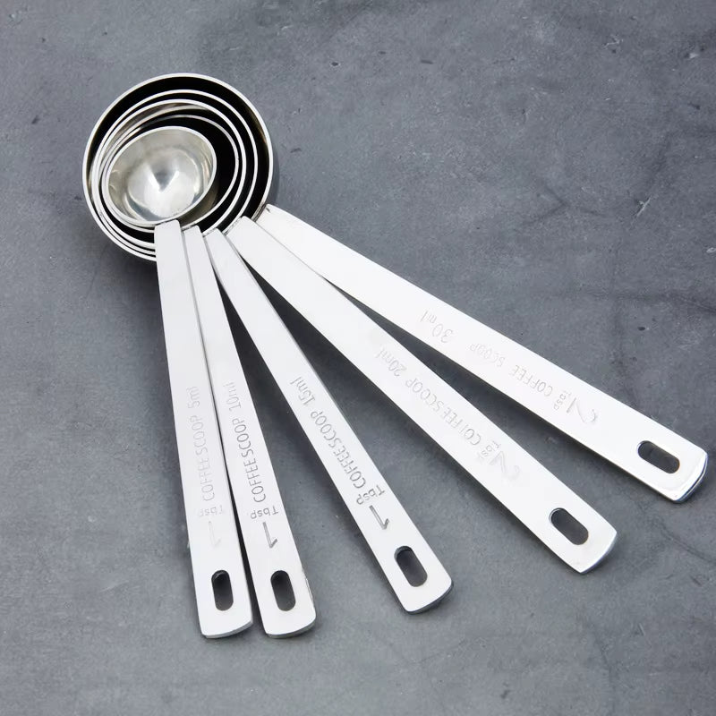 Measuring Spoons Set - 5 Piece 304 Stainless Steel, 5-30 ml – image 2