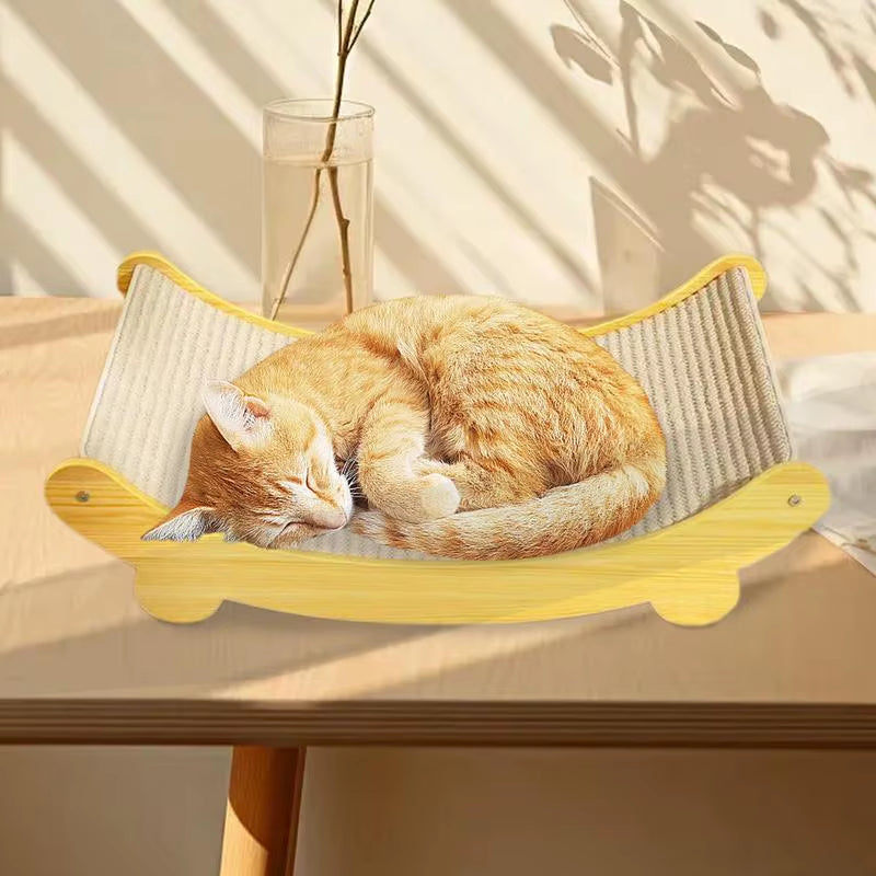 Sisal Cat Scratcher Bed – Raised Scratching Pad & Lounger – image 3