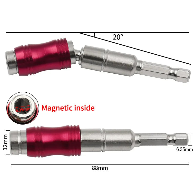 Magnetic Drill Bit Extension Guide - 1/4 Inch Hex Quick Change Screw Guide