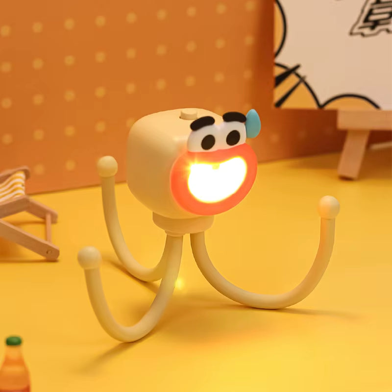 Flexible Octopus Night Light - Mini Bendable LED Reading Lamp
