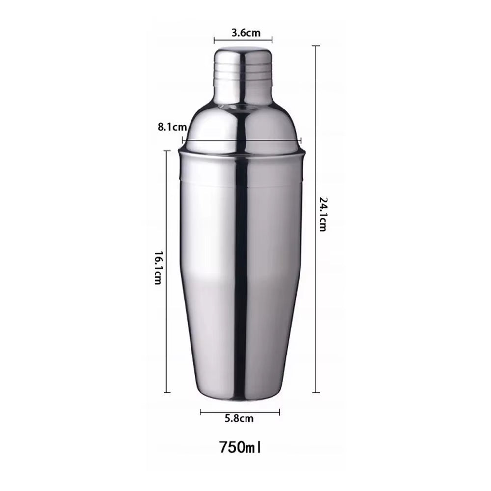 Cocktail Shaker, Stainless Steel with Built-In Strainer – image 8