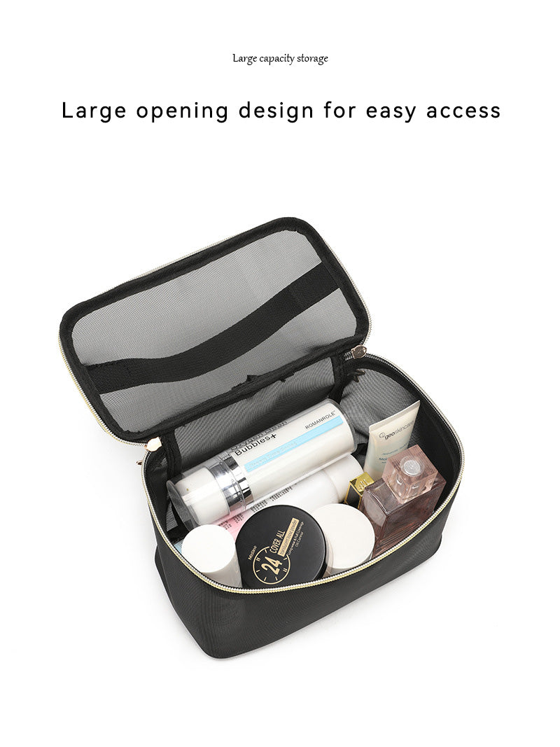 Hanging Toiletry Bag – 2-Pack Double-Layer Mesh Cosmetic Bag – image 6