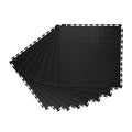 Interlocking Garage Floor Tiles 8-Pack, 20 x 20 in Diamond Plate PVC – image 1
