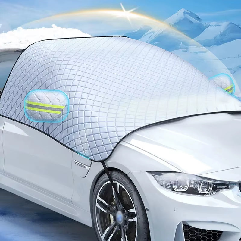 Windshield Frost Cover - Oxford Cloth Anti-Ice Winter Snow Shield – image 2