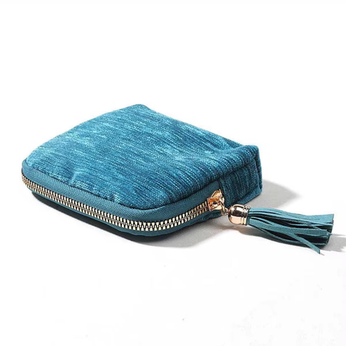 Velvet Jewelry Pouch, 5-Layer Travel Organizer for Rings & Bracelets