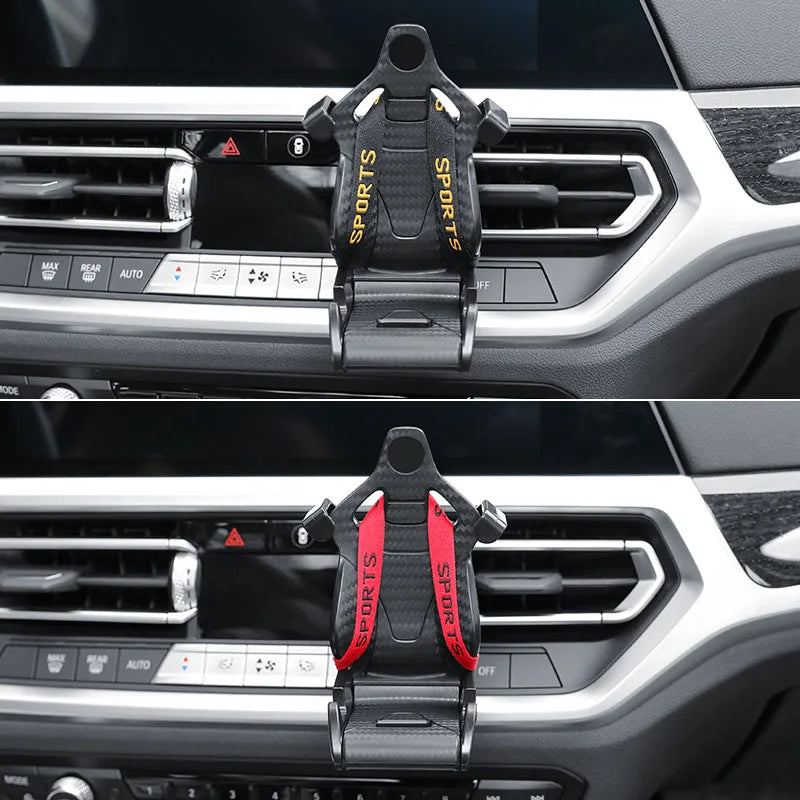 Racing Seat Car Phone Holder, Air Vent Clip with 360° Rotation – image 7