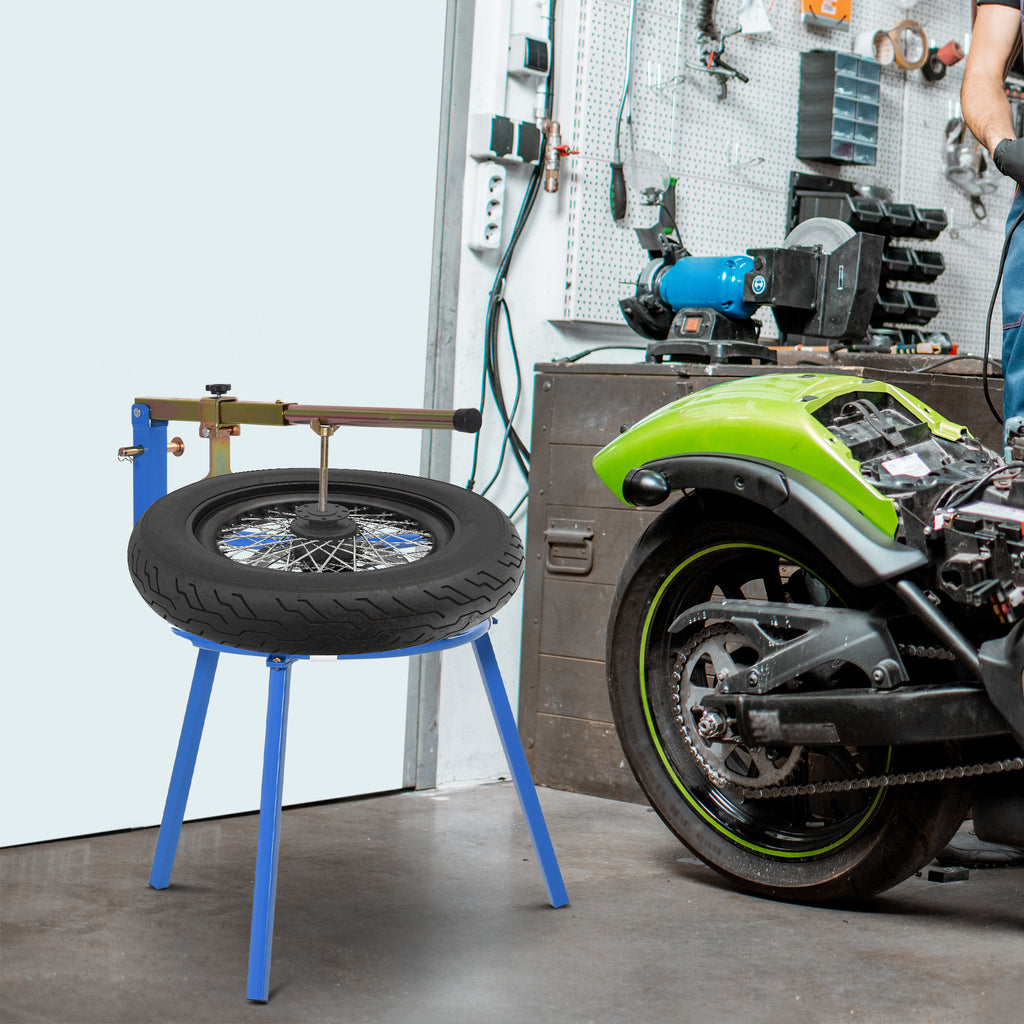 Motorcycle Tire Changer Stand with Bead Breaker, 16-24 in Wheels – image 2
