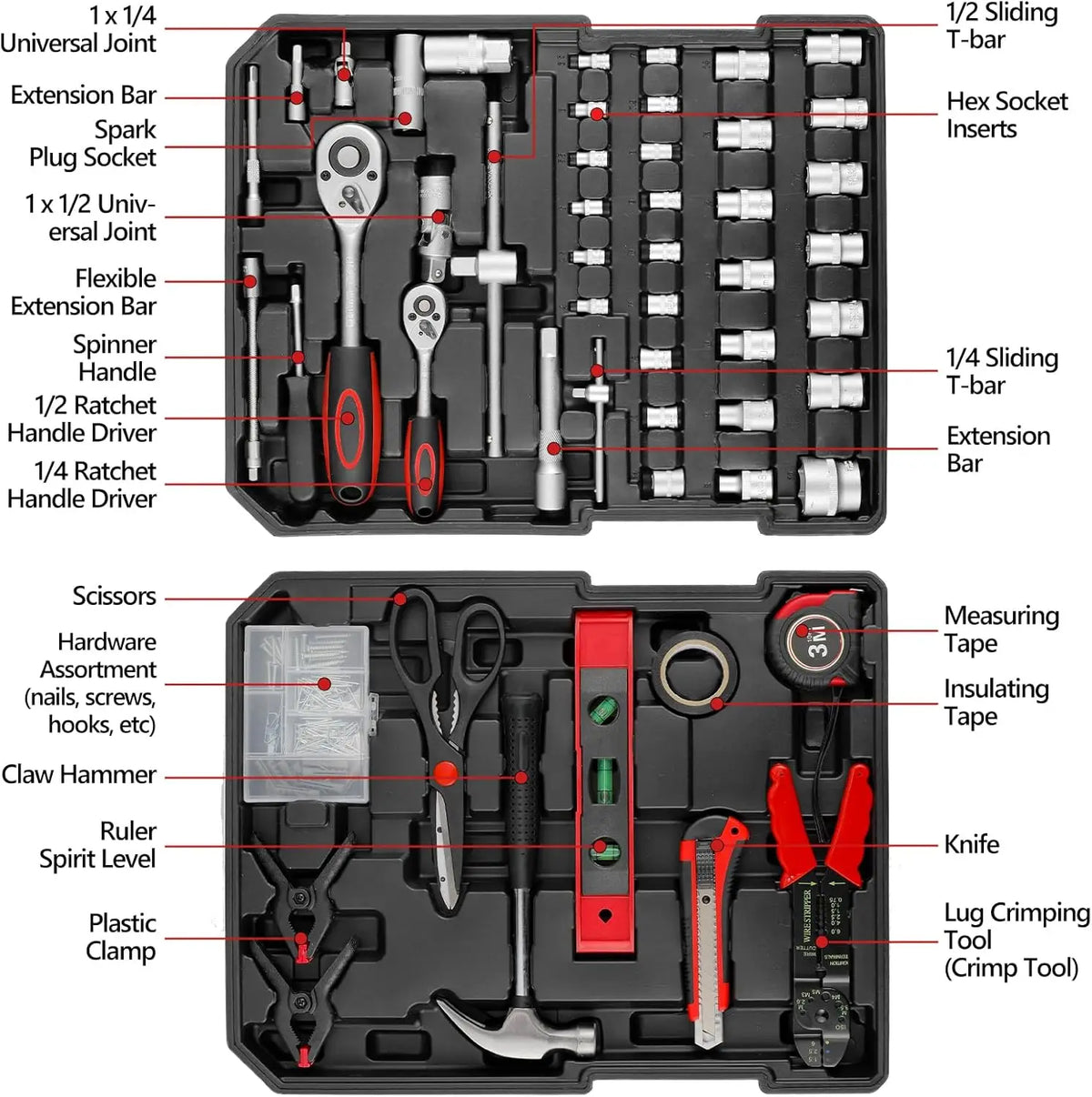 Mechanics Tool Set 799 Pc with Rolling Trolley Case, Auto & Home Repair – image 3