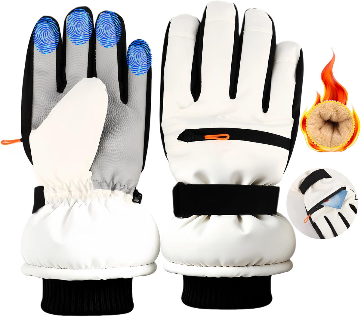 Winter Ski Gloves – Waterproof Touchscreen Fleece-Lined Gloves – image 6
