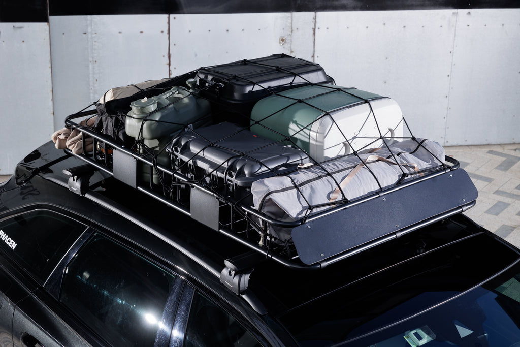 Rooftop Cargo Basket 64 x 39 In With Waterproof Bag, Net and Straps – image 5
