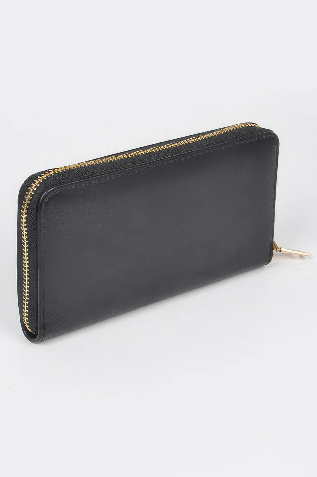 Studded Wallet with Chain Strap, Black Gold or White Gold – image 3