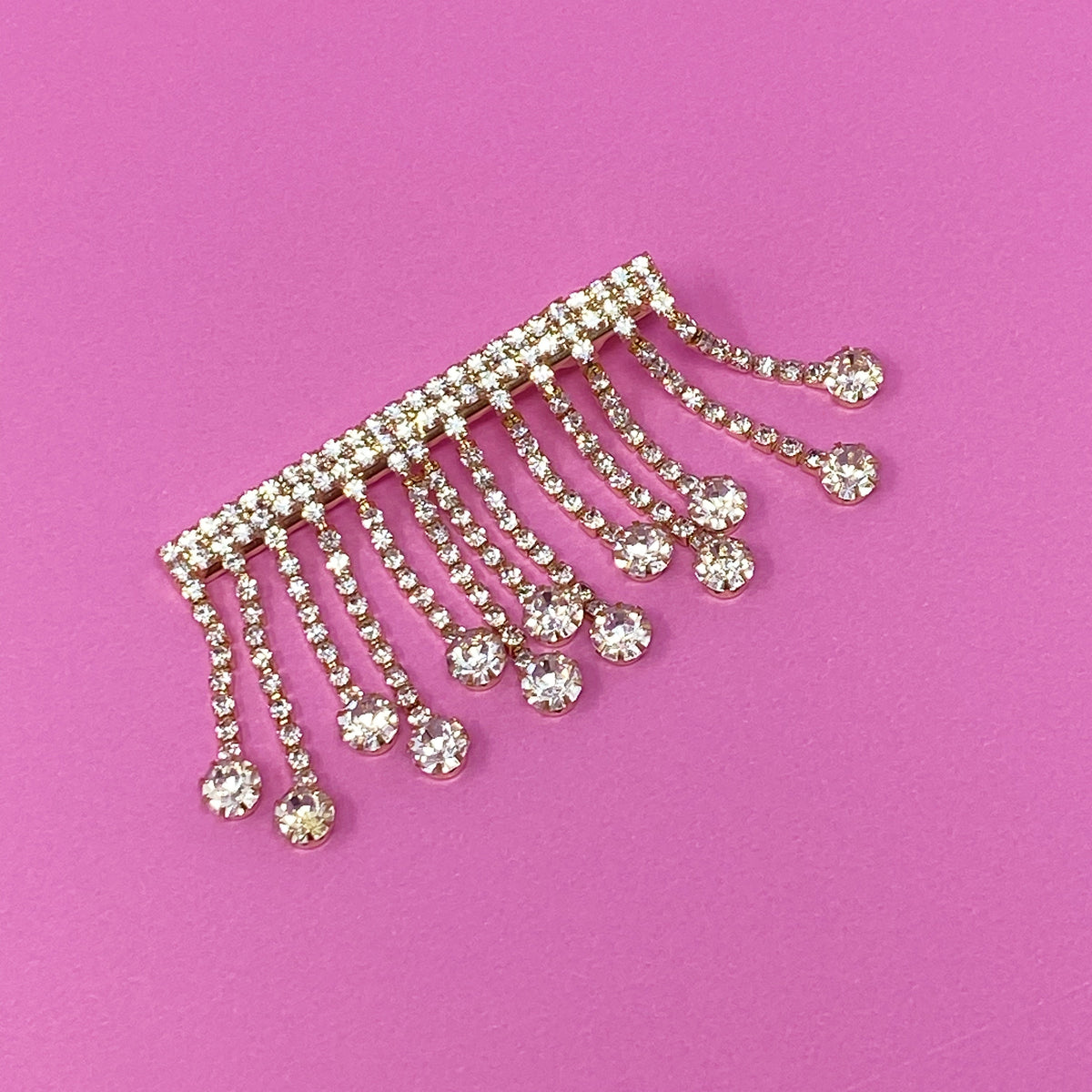 Hair Clip, Sparkling Cascade Decorative Barrette