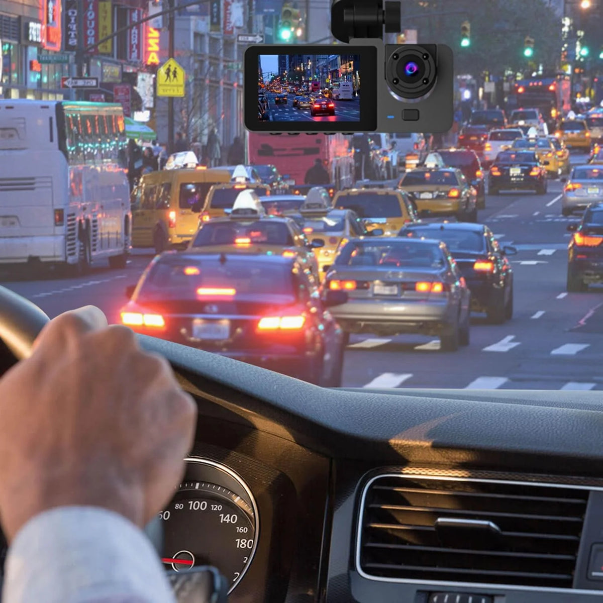 Dash Cam 3 Channel Front, Cabin and Rear with 32GB Card – image 2