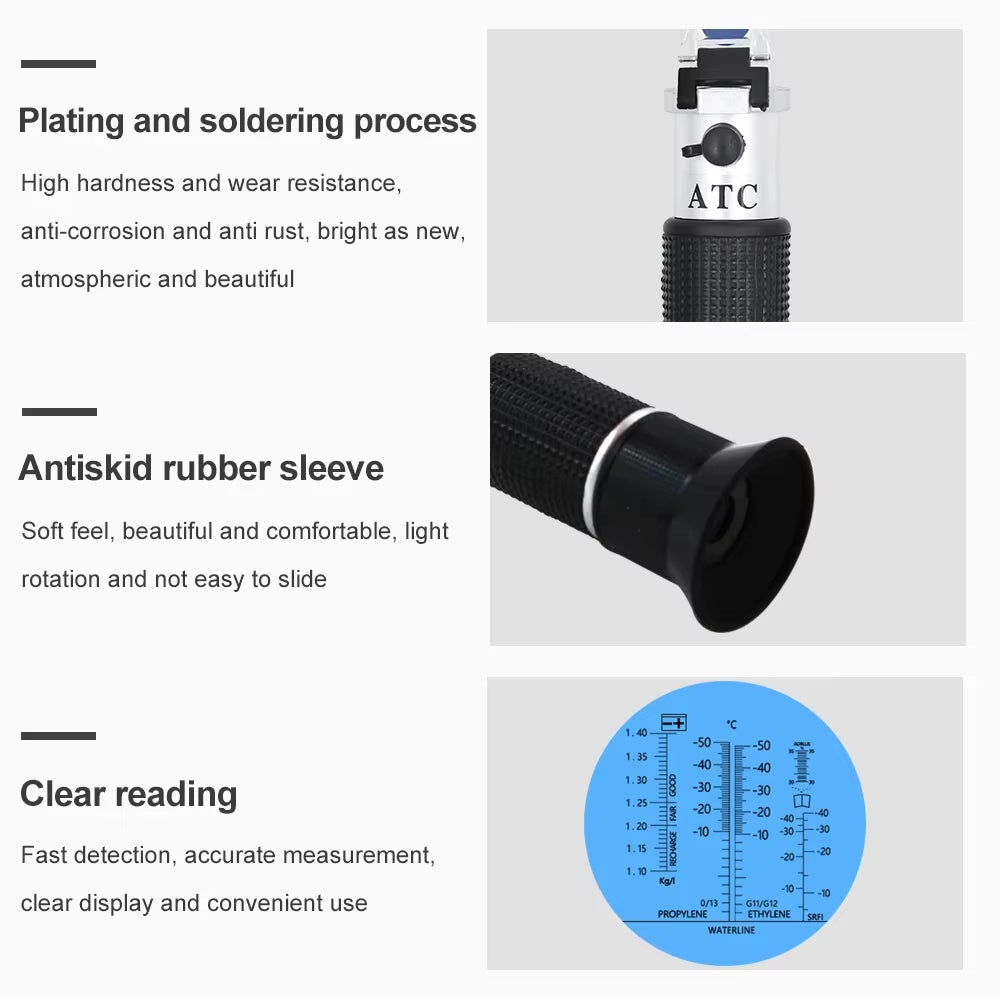 4-in-1 Antifreeze Refractometer for Coolant, Battery Fluid & DEF – image 5
