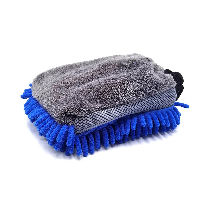 Car Wash Mitt - Microfiber Double-Sided Wash Glove, Scratch-Free – image 8